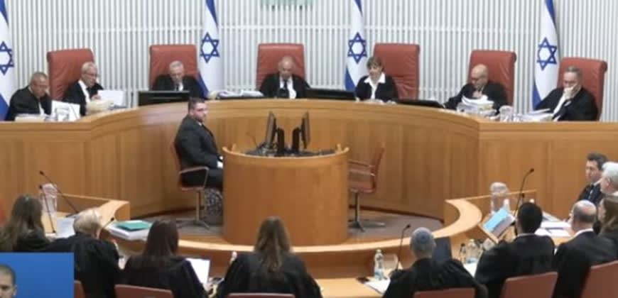 הדיון בבג"ץ בהקמת ועדת חקירה ממלכתית למלחמה (צילום: לע"מ, הרשות השופטת)