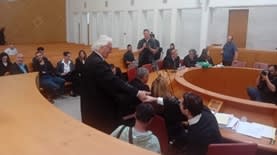 הצדדים בדיון על כינוס הוועדה לבחירת שופטים