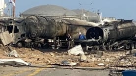 הפגיעה בבתי הזיקוק בחיפה, יוני 2025 (צילום: כאן 11) הפגיעה בבתי הזיקוק בחיפה, יוני 2025 (צילום: כאן 11)