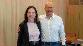 יפית גריאני, מנכלית כאל וקובי הבר מנכל ביטוח ישיר, צילום: יח"צ