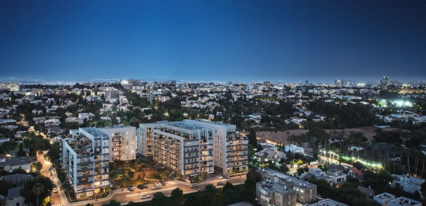 הדמיה של פרויקט יערים ברמת השרון.  קרדיט:3Division
