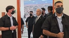 בנימין נתניהו היום בבית המשפט המחוזי בירושלים