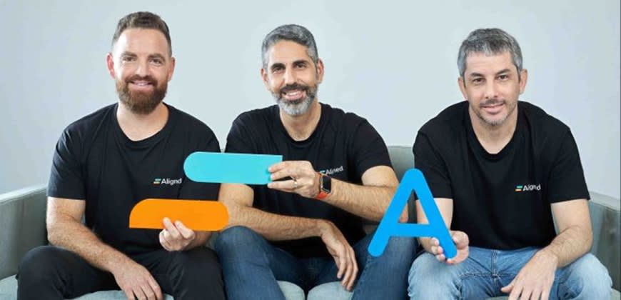 מייסדי Aligned - מימין יותם סלע גל אגא גל דיטש (צילום: Aligned) מייסדי Aligned - מימין יותם סלע גל אגא גל דיטש (צילום: Aligned)