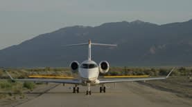 מטוס ה-Challenger 3500 של חברת בומברדייה (צילום: מסך יוטיוב)