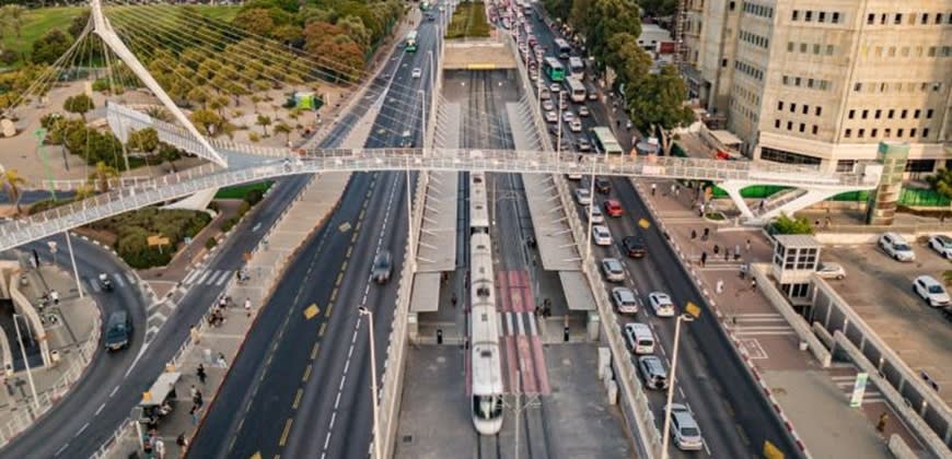 הרכבת הקלה (צילום: נת"ע/תבל) הרכבת הקלה (צילום: נת"ע/תבל)