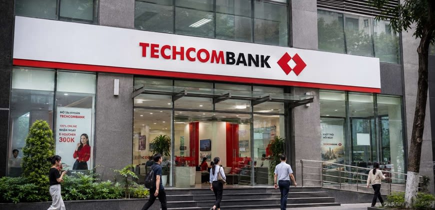 סניף Techcombank בווייטנאם (הדמיית AI)