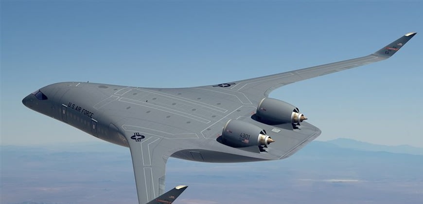 מטוס JetZero - הדמיית אב הטיפוס של המטוס, 2023 מטוס JetZero - הדמיית אב הטיפוס