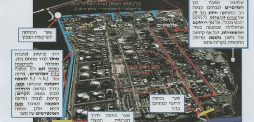 השטח שבמחלוקת בין תשתיות אנרגיה לעיריית חיפה (תיק בית המשפט) השטח שבמחלוקת בין תשתיות אנרגיה לעיריית חיפה (תיק בית המשפט)