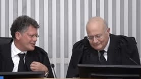 יוסף אלרון ויצחק עמית. שיח ראיות או שיח זכויות (צילום: לע"מ, הרשות השופטת)