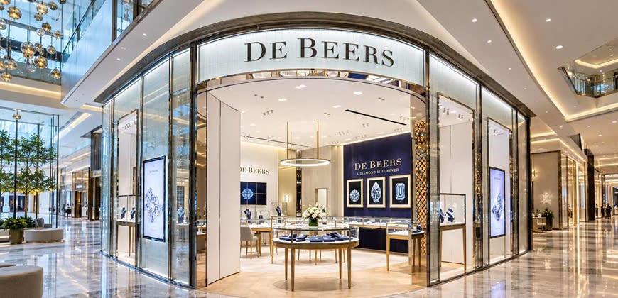 חנות ענקית היהלומים דה בירס (De Beers), אילוסטרציה חנות ענקית היהלומים דה בירס (De Beers), אילוסטרציה
