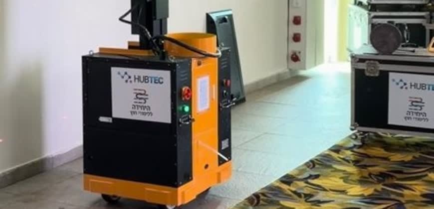 רובוט אוטונומי שנחשף בכנס התאחדות קבלני השיפוצים (צילום: יח"צ) רובוט אוטונומי שנחשף בכנס התאחדות קבלני השיפוצים (צילום: יח"צ)