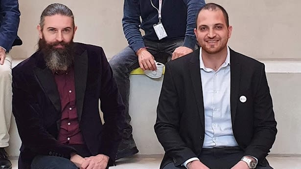 Right: Omri Sheinin, co-founder of Meat Tech and Dirk von Heinrichhorst, co-founder of Peace Of Meat, Photo: YH Right: Omri Sheinin, co-founder of Meat Tech and Dirk von Heinrichhorst, co-founder of Peace Of Meat, Photo: YH