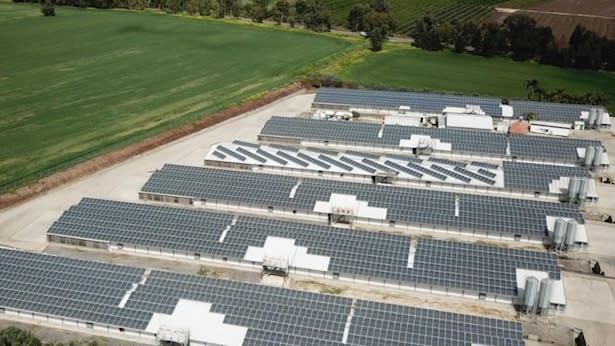 Solar photovoltaic installation, Photo: Solair website Solar photovoltaic installation, Photo: Solair website