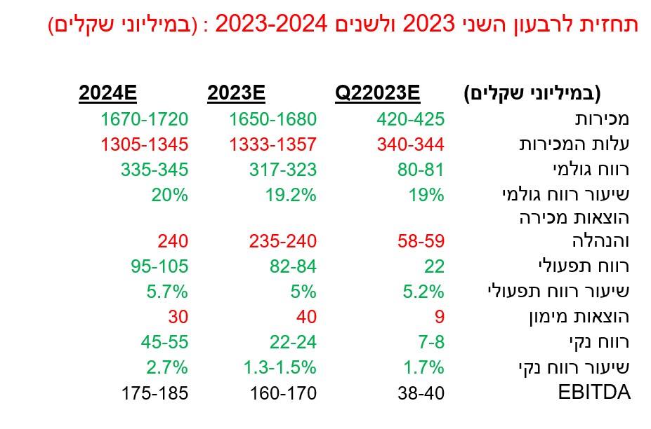 תחזית מיכה צ'רניאק למניית על בד