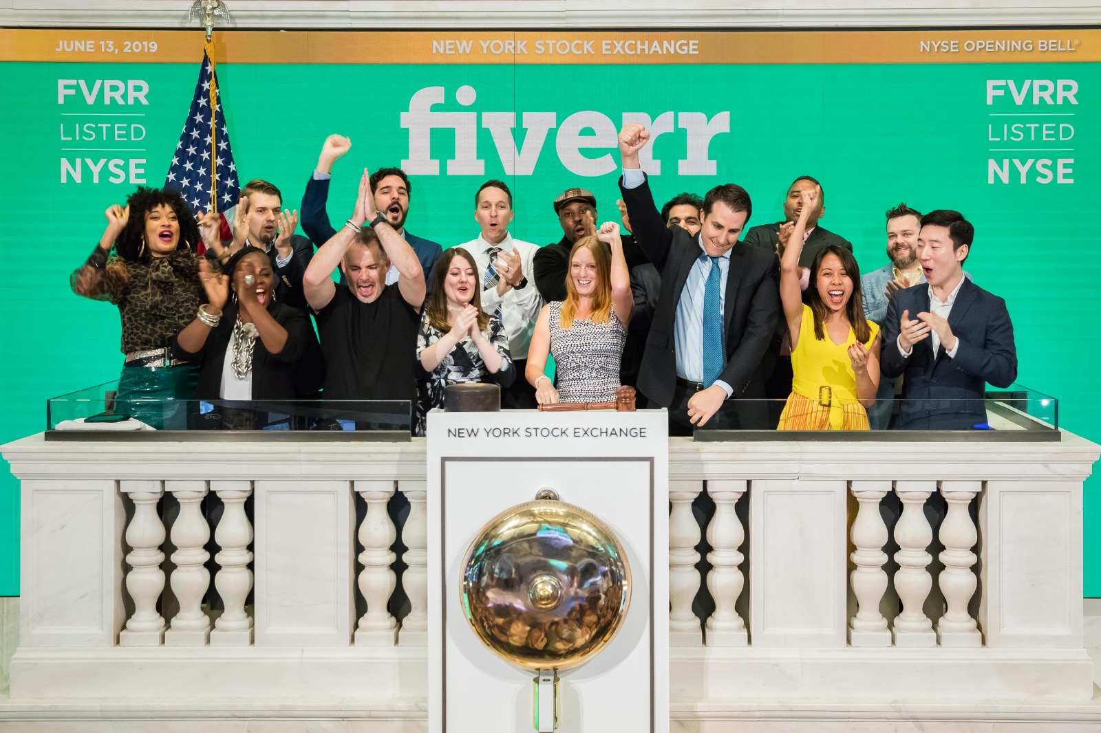 פייבר בהנפקה בוול סטריט; קרדיט: Fiverr IPO