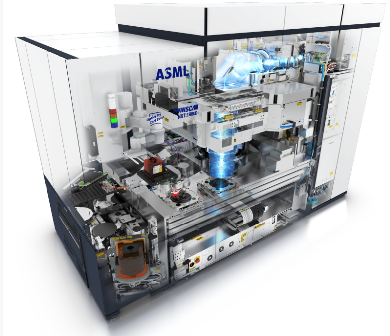מכונה של ASML; קרדיט: אתר החברה