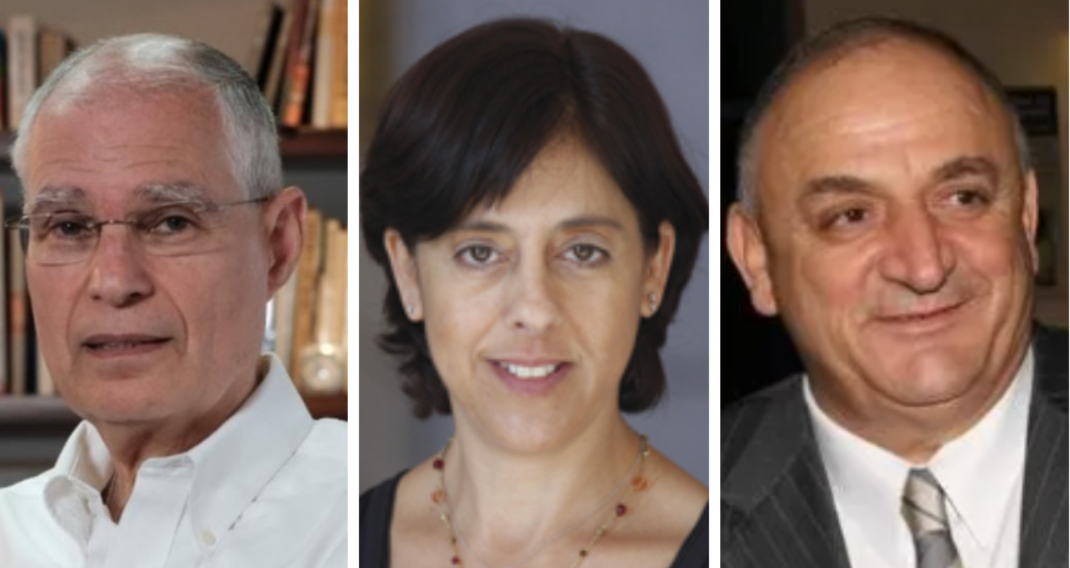 יצחק תשובה, תמר יסעור וארי קלמן; בוצ'צ'ו יחצ מנורה