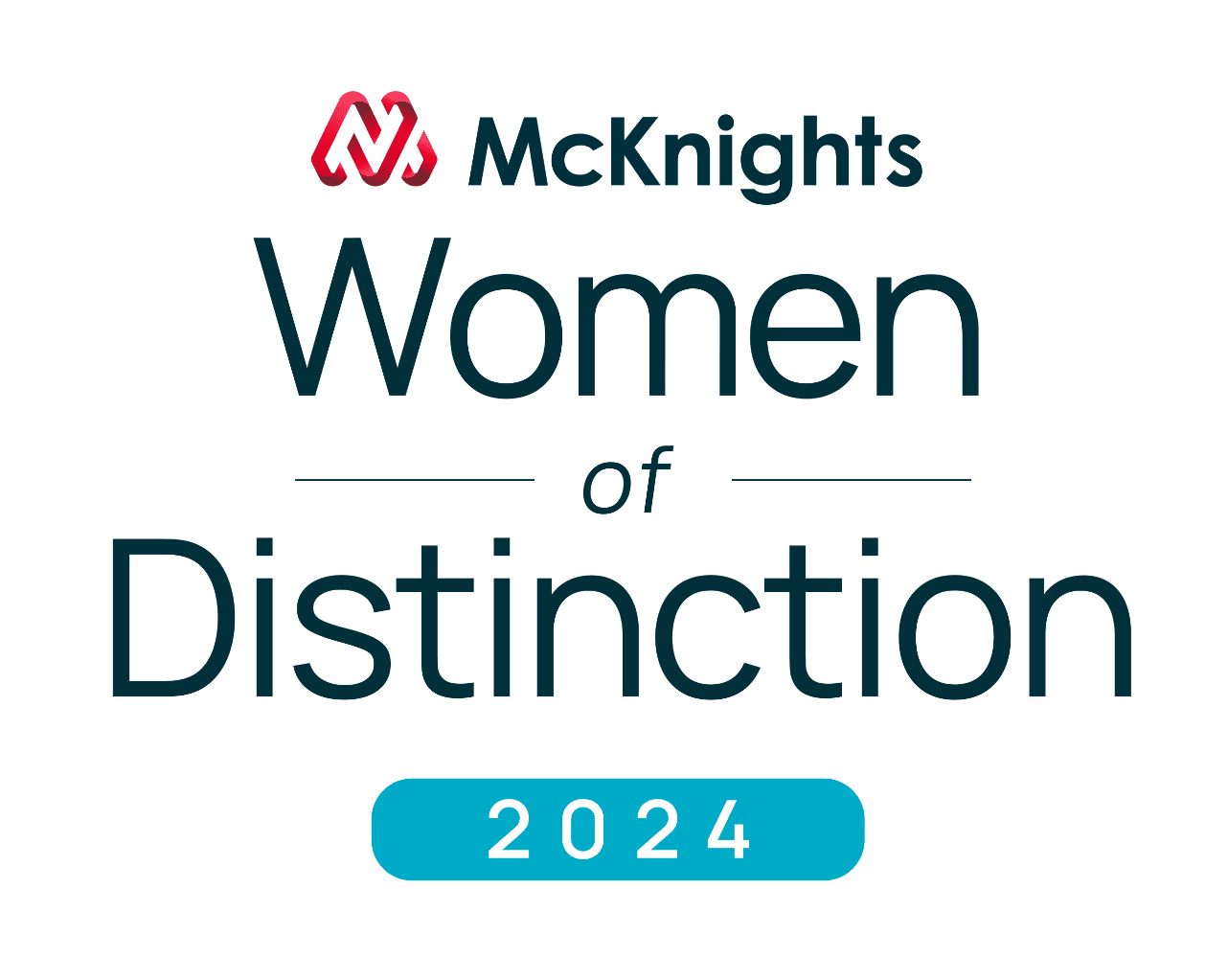 McKnight's Women of Distinction 2024 logo