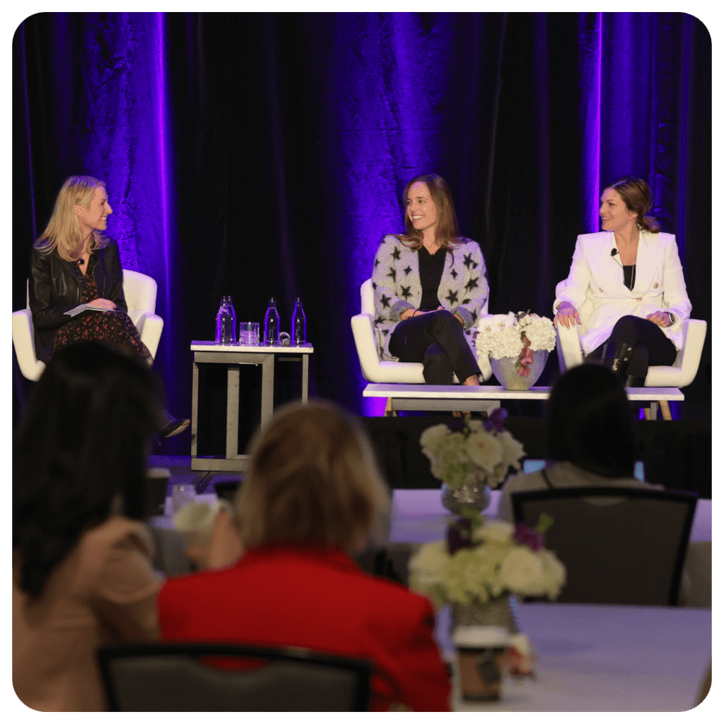 Women in the industry having a conversation at the Women's Venture Capital Summit Europe 