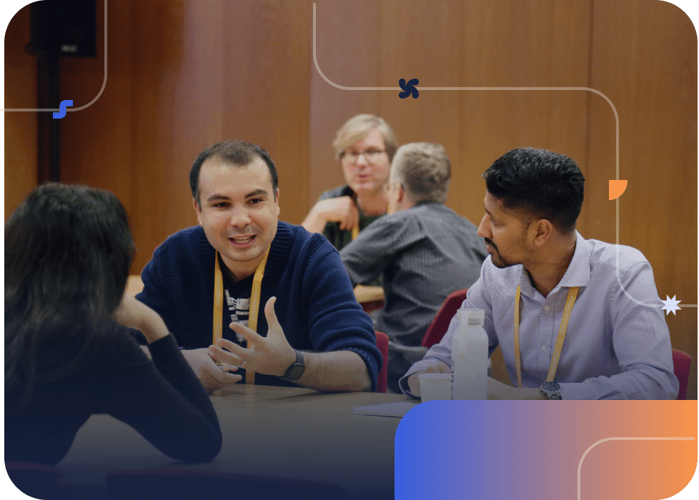 Previous agile attendees with the certified coaches at the Coaching Clinic