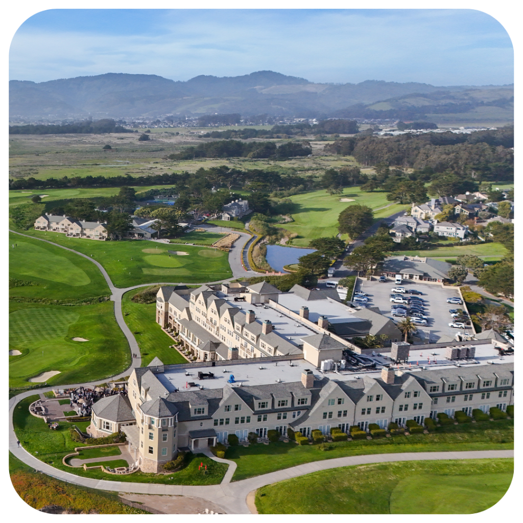 Top view of The Ritz Carlton, Half Moon Bay, venue for Pension Bridge The Annual