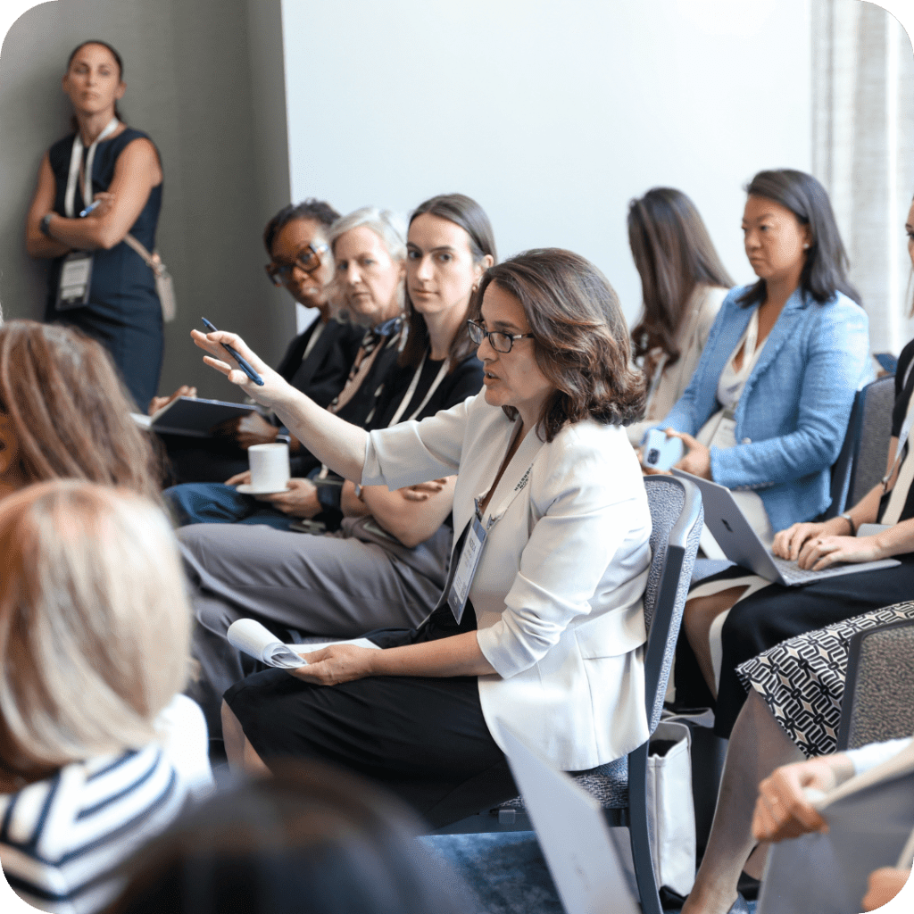 Attendees asking questions at the Women’s Private Credit Summit