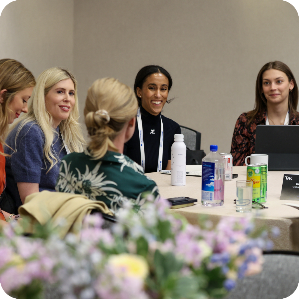 senior female leaders networking session at the Women's private equity summit