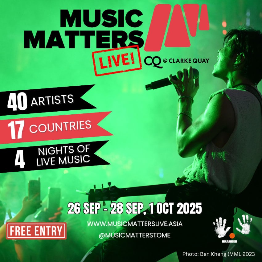 Benjamin Kheng performs at Music Matters Live Clarke Quay
