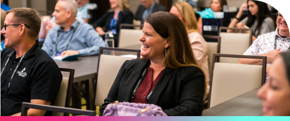 Credit union employees attend a breakout session