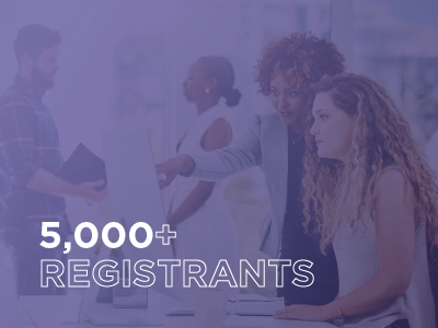 5,000+ registrants