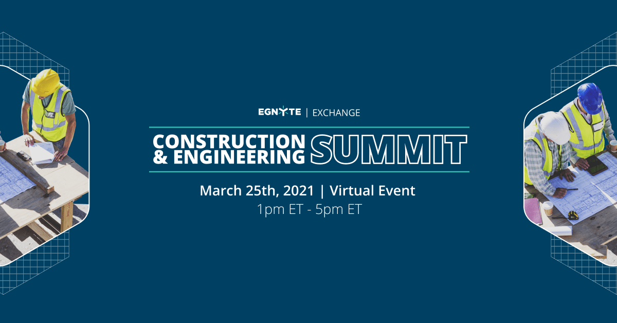 Agenda Egnyte Construction Engineering Summit