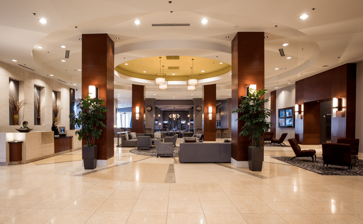 Lobby of Raleigh Marriott City Center