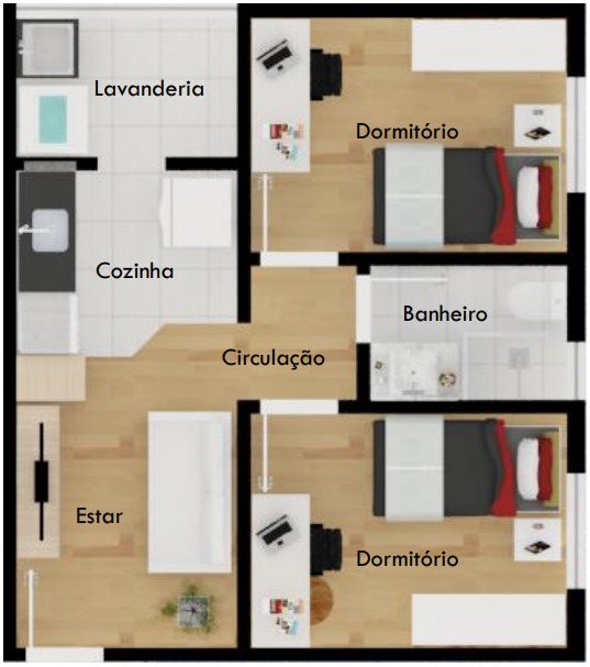 Apartamento na Planta no Centro - próximo a UFLA