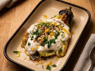 Grilled Eggplant (chimichurri)