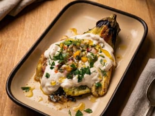 Grilled Eggplant (chimichurri)