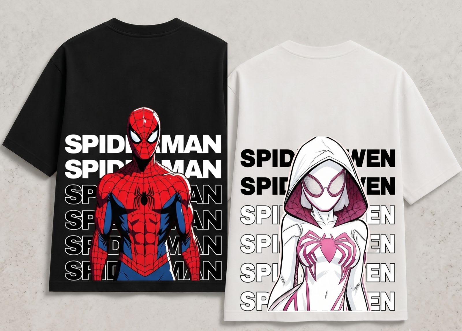 Spider Couple Tees view 3