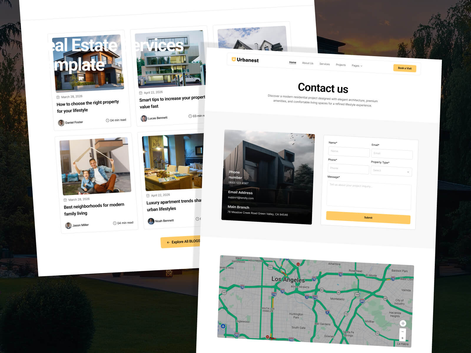 urbanest framer template