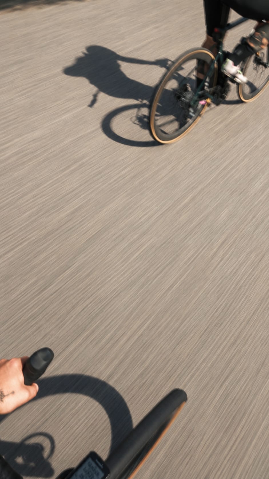 Road and gravel after the ride