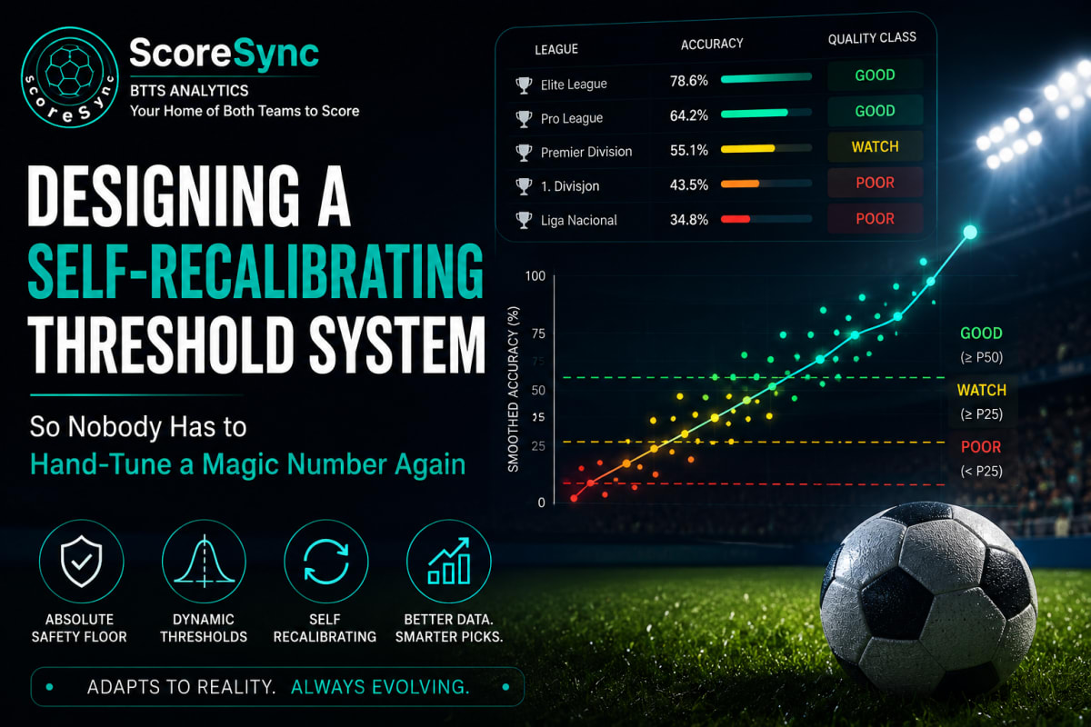 Designing a Self-Recalibrating Threshold System: So Nobody Has to Hand-Tune a Magic Number Again