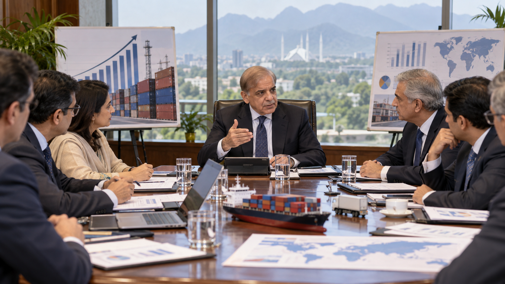 Government and business representatives discuss export growth in Islamabad