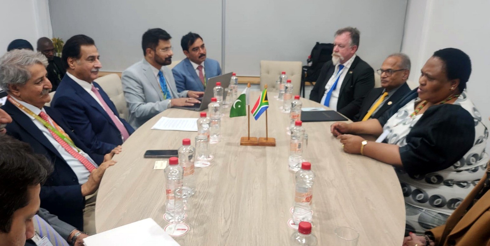 Pakistan National Assembly Speaker Ayaz Sadiq meets South African Speaker Angela Thokozile Didiza in Cape Town