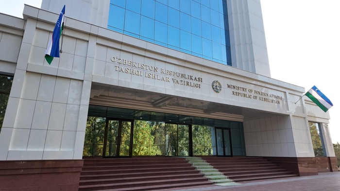 The Ministry of Foreign Affairs of Uzbekistan building in Tashkent