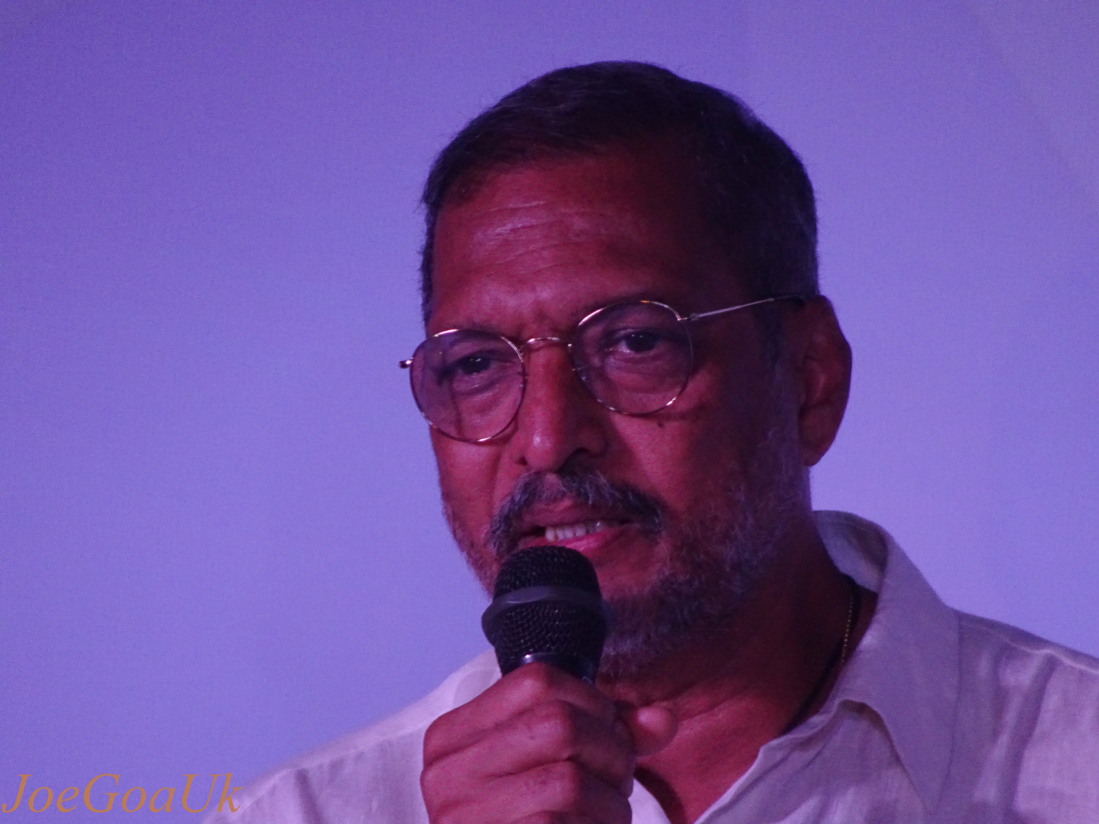 Indian actor and filmmaker Nana Patekar at the International Film Festival of India in Goa in 2017