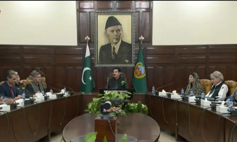 Khyber Pakhtunkhwa Governor Faisal Karim Kundi chairs the first meeting of the provincial Advisory Council