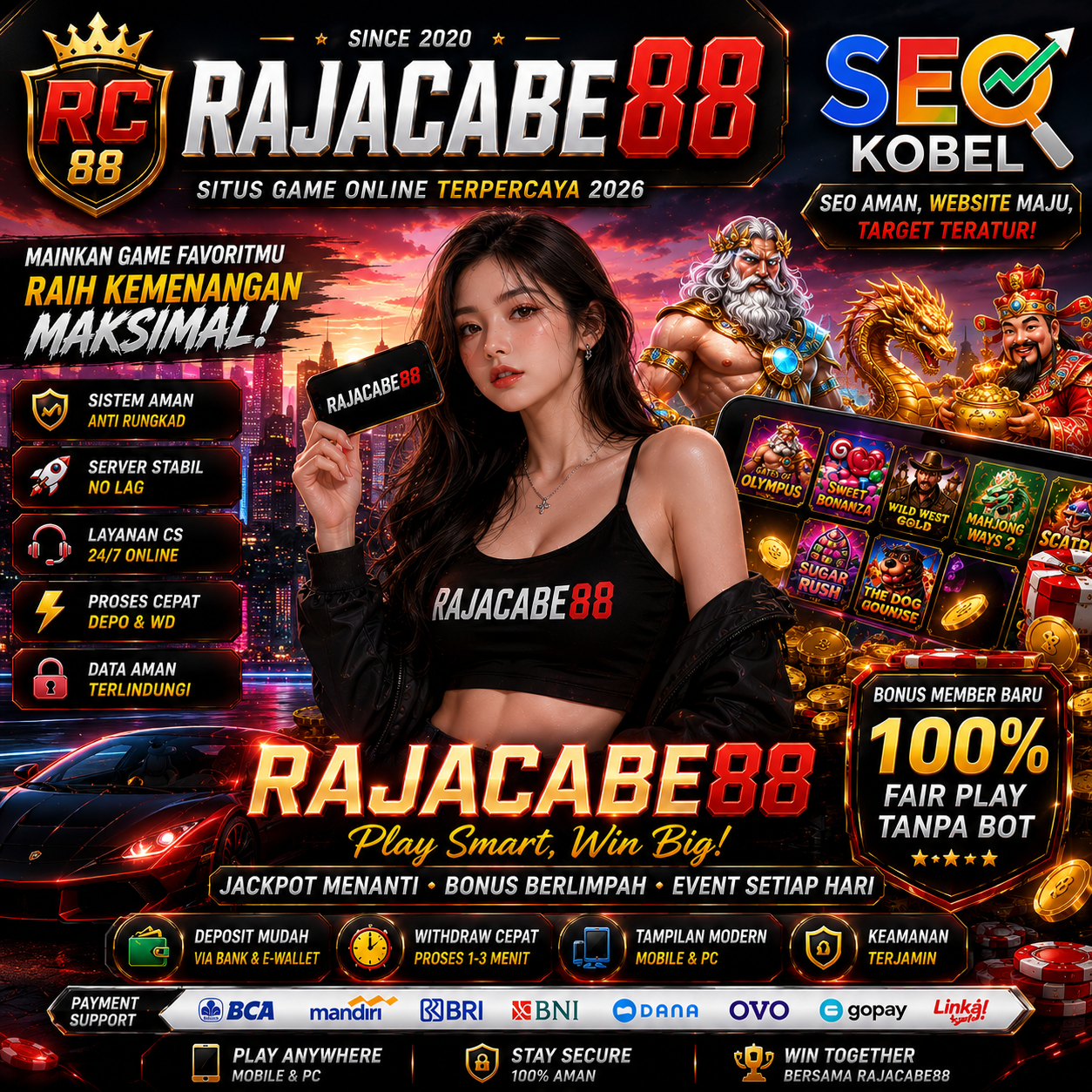 RAJACABE88 | Website Resmi Akses Login & Daftar Ke Game Slot88