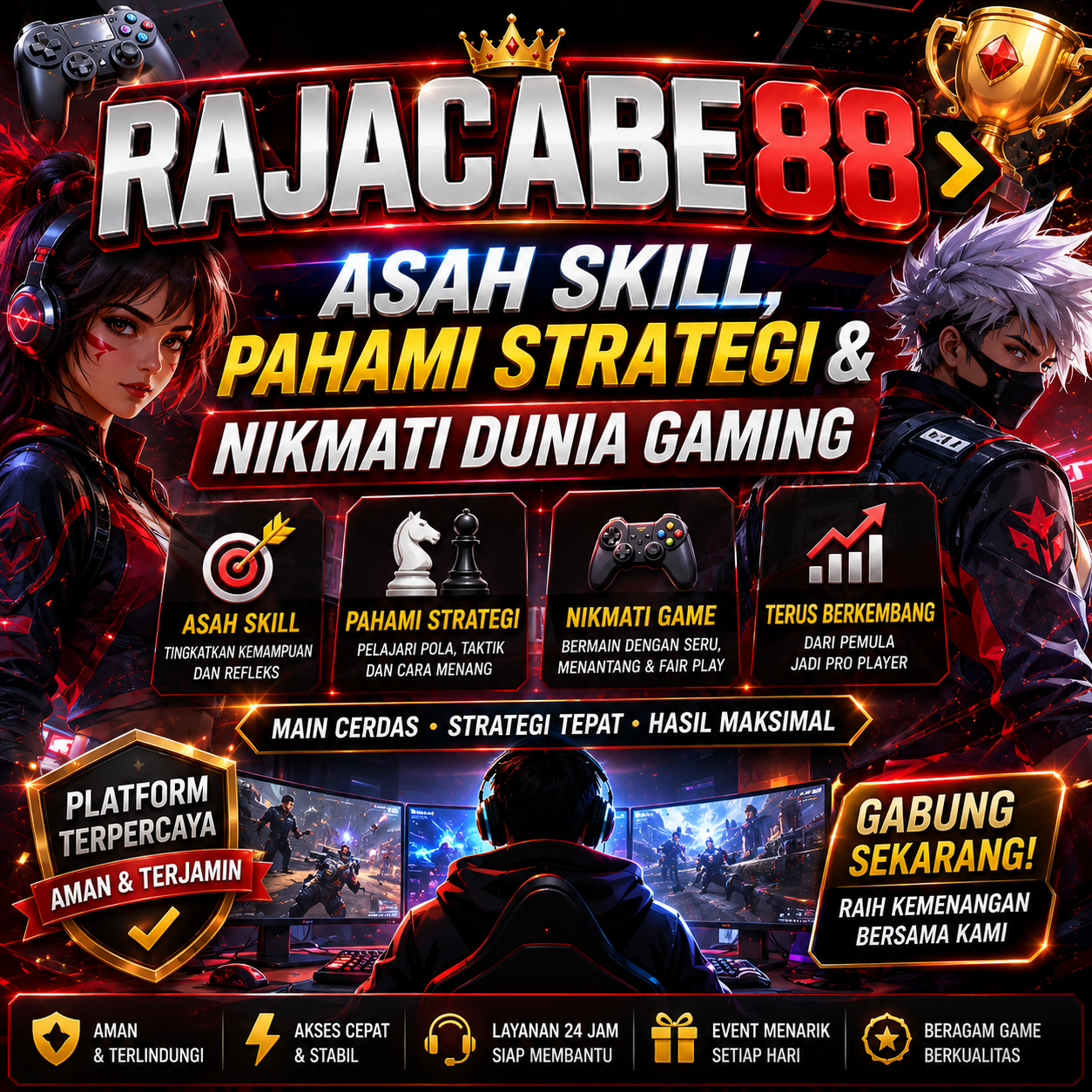 RAJACABE88 > Asah Skill, Pahami Strategi & Nikmati Dunia Gaming