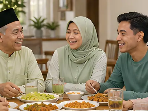 Makan malam bersama keluarga