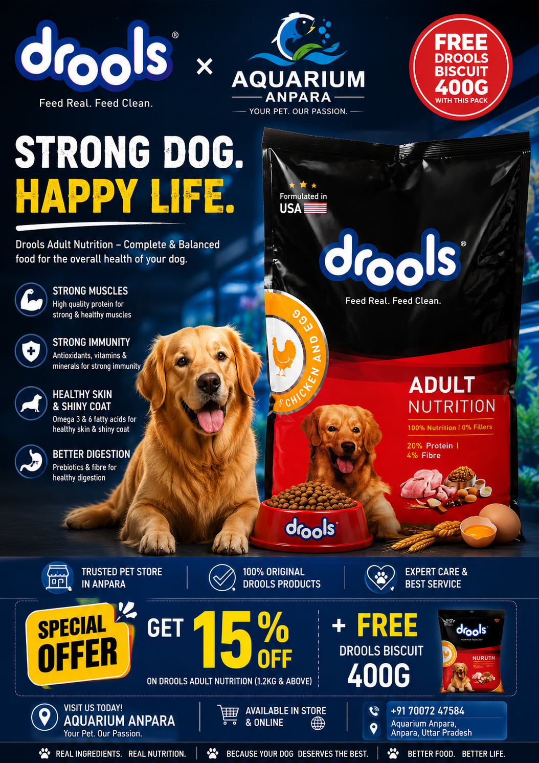 Drools Adult Dog Food 3kg