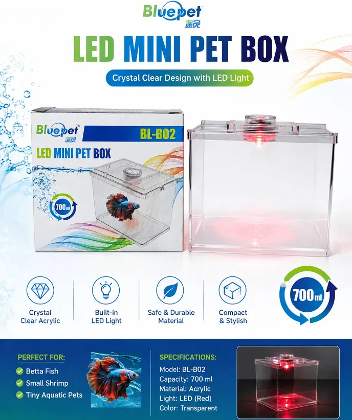 Mini Beta Tank -Blue Pet - BL-B02