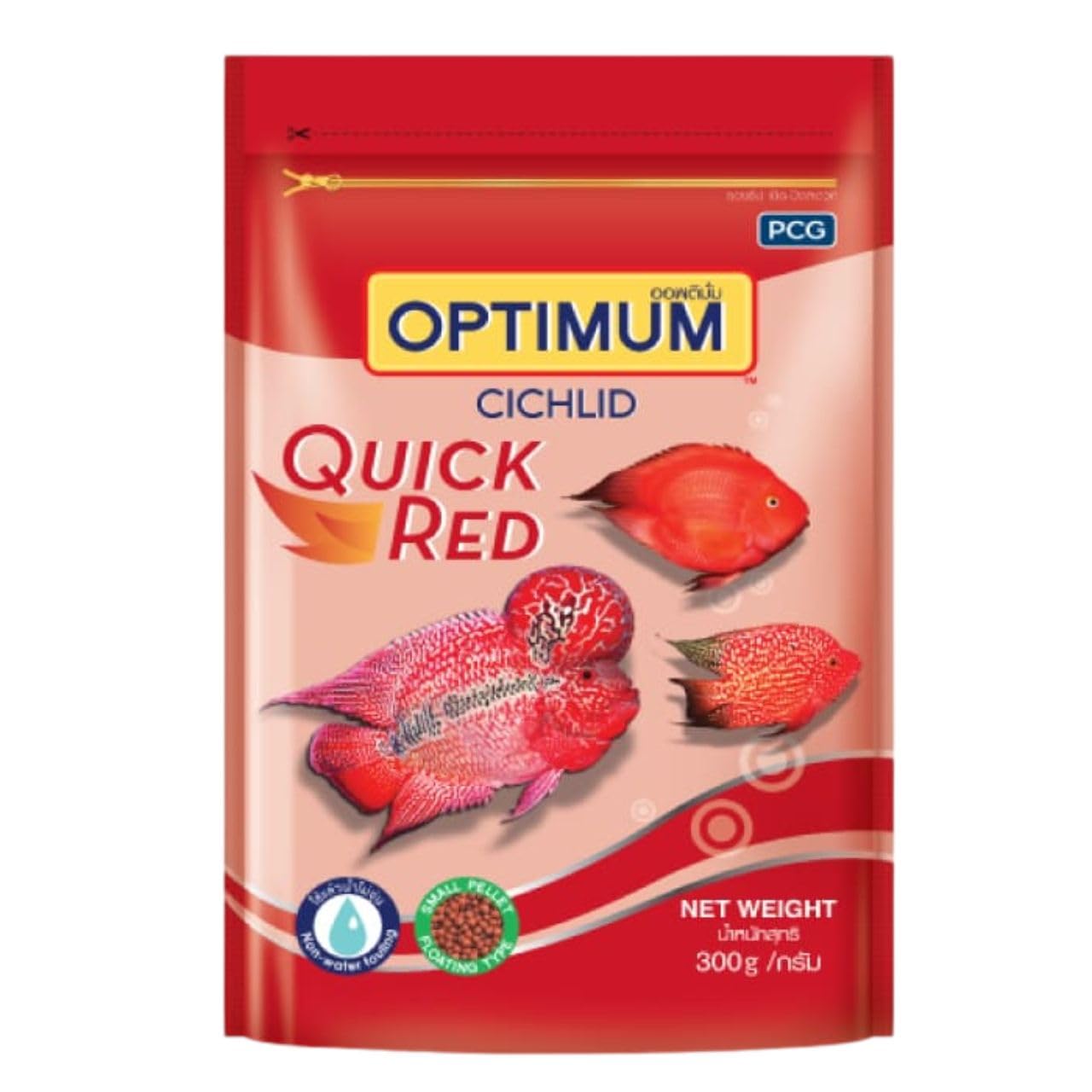 Optimum Cichlid Quick Red 300 Gm Fish food 